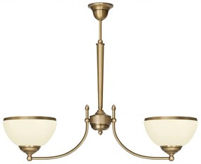 Żyrandol klasyczny z dwoma kloszami YR-S2AE