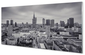 Panel Szklany Warszawa Wieżowce panorama