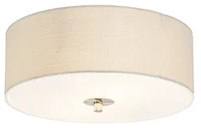 klasyczny Plafon / Lampy sufitowe okrągły biały 30cm - Drum Jute Nowoczesny Oswietlenie wewnetrzne