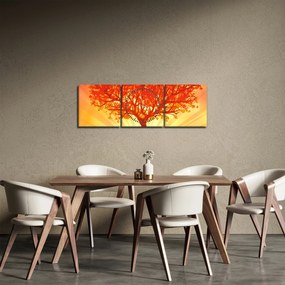 Obraz - Drzewo w słońcu (z zegarem) (90x30 cm)
