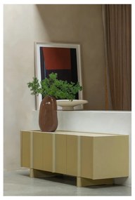 Zielona szafka pod TV z litego drewna sosnowego 152x53x46 cm Basu – WOOOD