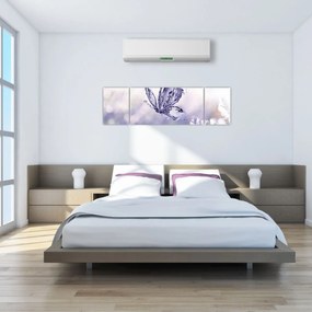 Obraz - Motyl i lawenda (170x50 cm)