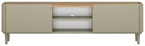 Szafka RTV Elivo 170 cm na nóżkach - eukaliptus / dąb baltic dune