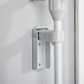 Barierka ochronna dla psów 3 panele tworzywo sztuczne łatwa instalacja bezpieczeństwo biały | Aosom PL