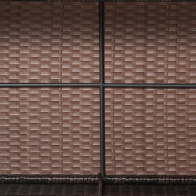 Outsunny Stół Ogrodowy z Technorattanu Elegancki i Praktyczny Brązowy 85x50x39cm | Aosom PL