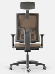 Obrotowe krzesło do biura Skill Soft Black, zgodne z normą BHP