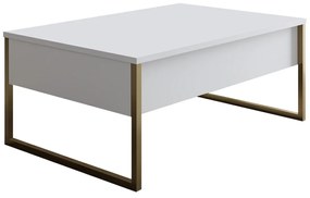 Stolik konferencyjny Luxe White and Gold