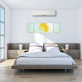 Obraz - Żółty motyl (170x50 cm)