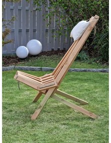 Naturalny drewniany fotel ogrodowy Falun – Garden Pleasure