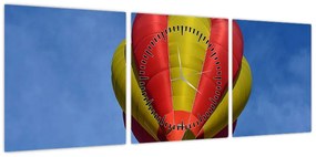 Obraz latającego balonu (z zegarem) (90x30 cm)