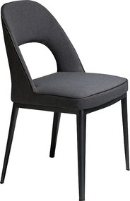 Ciemnoszare krzesło z tkaniny 4023 ANGEL CERDA