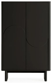 Czarna szafka 80x130x40 cm Solei – MOME
