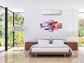Obraz - Kula ziemska pod prądem (125x70 cm)