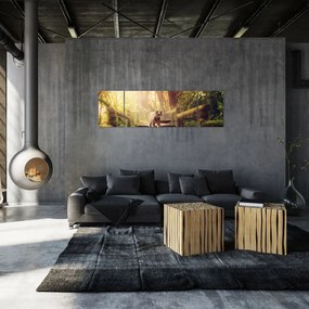Obraz tygrysa w dżungli (170x50 cm)