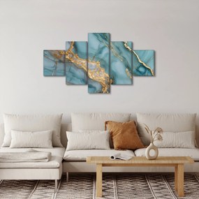 Obraz - Turkusowy marmur (125x70 cm)