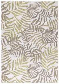 Dywan zewnętrzny Sunny listki beżowy 80 cm x 250 cm