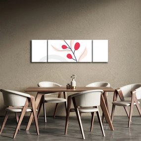 Obraz - Różowa abstrakcja kwiatowa N⁰3 (170x50 cm)