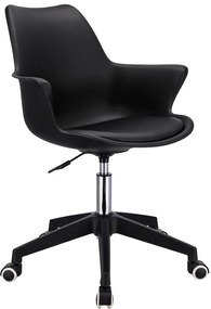 Czarne młodzieżowe krzesło obrotowe B6-K54