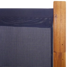 Ciemnoniebieski parawan pokojowy 3 panelowy - Ahlo