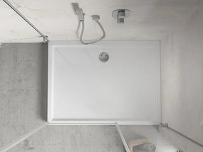 Mexen Flow+ brodzik prostokątny 100 x 70 cm, biały połysk - 46R107010H