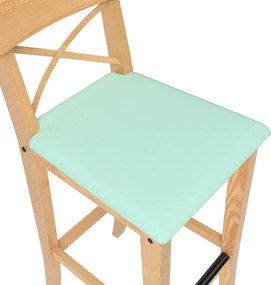 Pokrowiec na krzesło barowe Ingolf z tapicerowanym siedziskiem