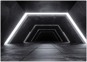 Obraz na szkle - Futurystyczny tunel (70x50 cm)