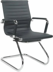 Czarny fotel konferencyjny F1-T65