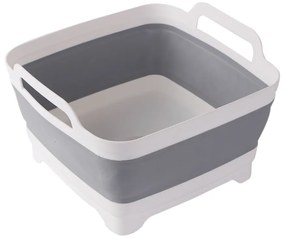 4Home Składana umywalka silikonowa Clean z odpływem