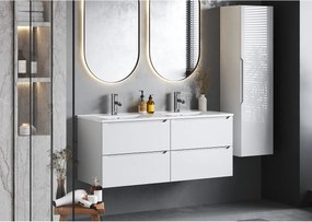 Biały Zestaw do Łazienki 120cm Szafka z Umywalką Etna