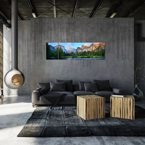 Obraz dzikiego górskiego krajobrazu (170x50 cm)