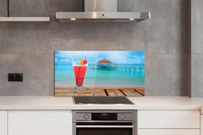 Szkło Ozdobne do Kuchni Drink na Tropikalnej Plaży