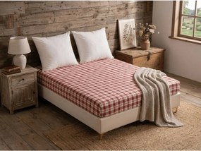 PrzytulneMieszkanie.pl Prześcieradło z mikrofibry TARTAN HEART kolorowe 90x200 cm