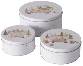 Zestaw trzech puszek do przechowywania CARRIE, Ø 14-20 cm