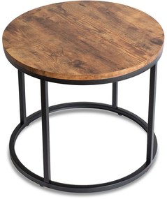Stolik Kawowy TIM 53 cm Dąb Rustykalny Nowoczesny Loft