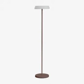 Bezprzewodowa Zewnętrzna Lampa Stojąca Solarna Led Z Polietylenu I Żelaza Ulenia Chocolate - Sklum
