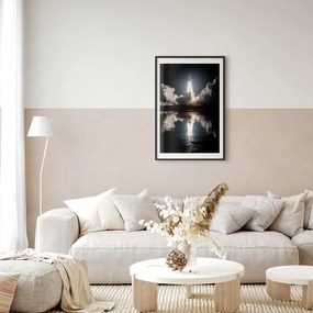 Plakat Udany start 29,7x42 cm z ramą czarną z marginesem ARTGEIST B