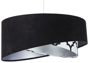 Czarno-srebrna asymetryczna lampa wisząca - 4X EX997 Z1-A31