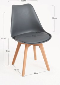 Zestaw 4 Krzese Synk Basic