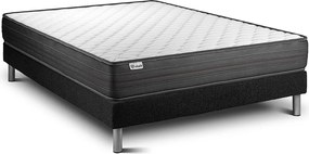 lózka z materacem VITALPOWER 135 x 190 cm Rama lózka Czarny