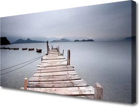 Obraz na płótnie Stalowa Konstrukcja nad Zatoką