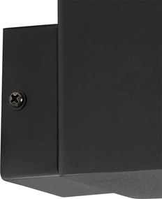 Lampa ścienna zewnętrzna czarna IP44 z czujnikiem ruchu - Denmark