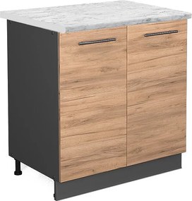 Szafka pod zlew złoty dąb energetyczny 80x60x82 fame-line