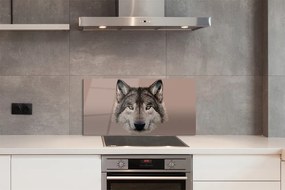 Panel Szklany Artystyczny Portret Wilka