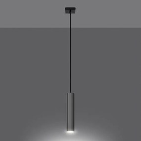 Lampy wiszące nowoczesny Toris, stal - 1 źródło światła 3000K - L.8 x H.100 cm - chrom