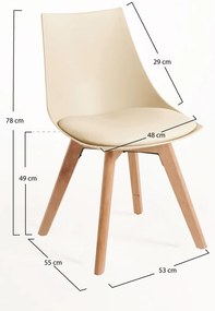 Zestaw 4 Krzese Blok