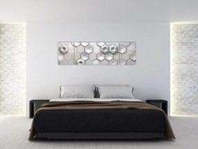Obraz abstrakcji 3D (170x50 cm)