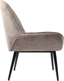 Nowoczesny fotel wypoczynkowy Farel, beżowa tkanina