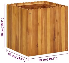 Donica ogrodowa z drewna akacjowego - Teki 4X
