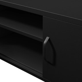 Szafka RTV długa XL czarna ROSARIA 1700 x 400 x 500