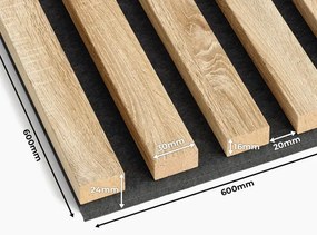 Panele akustyczne 6 szt. dąb sonoma G3-K84